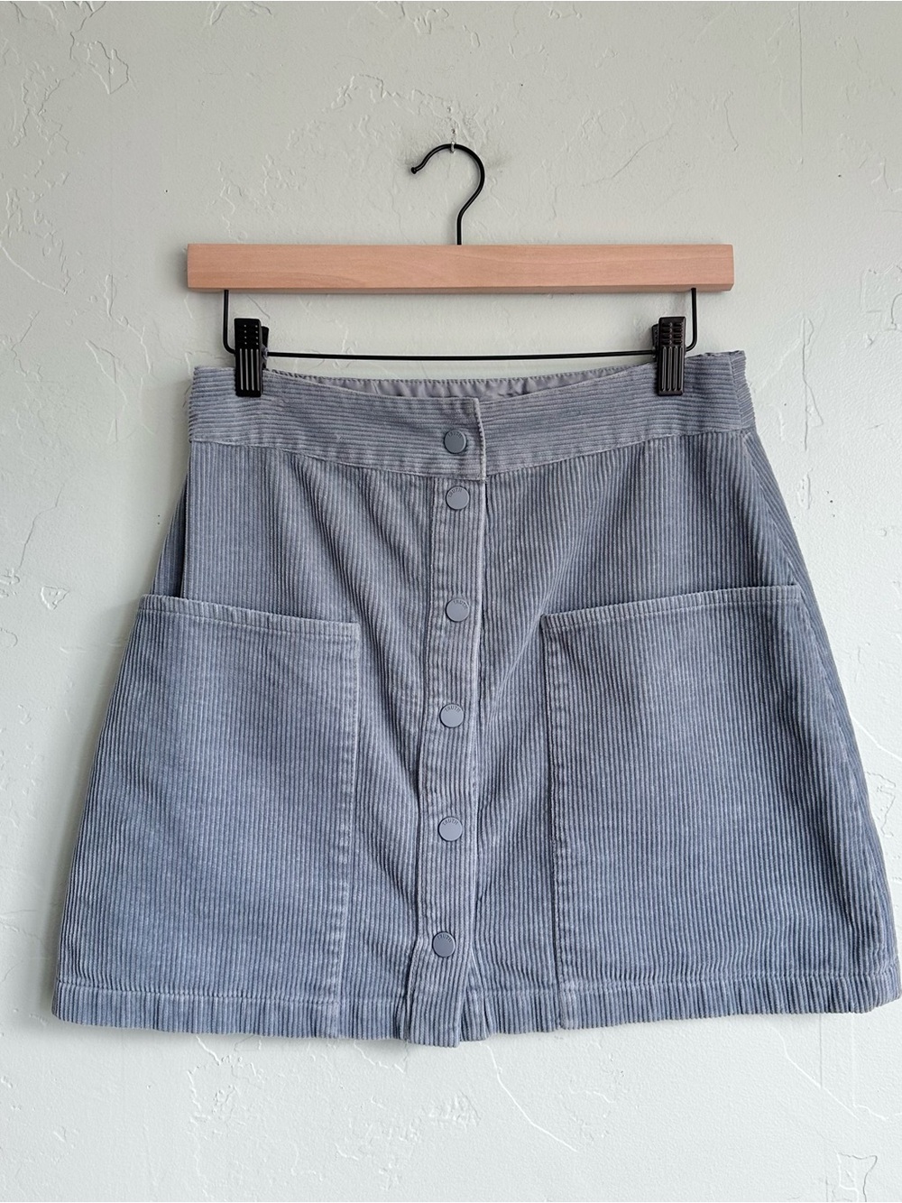 Truth Women’s Blue Corduroy Mini Skirt 6 EUC Preppy Coastal Beachy Summer Fall